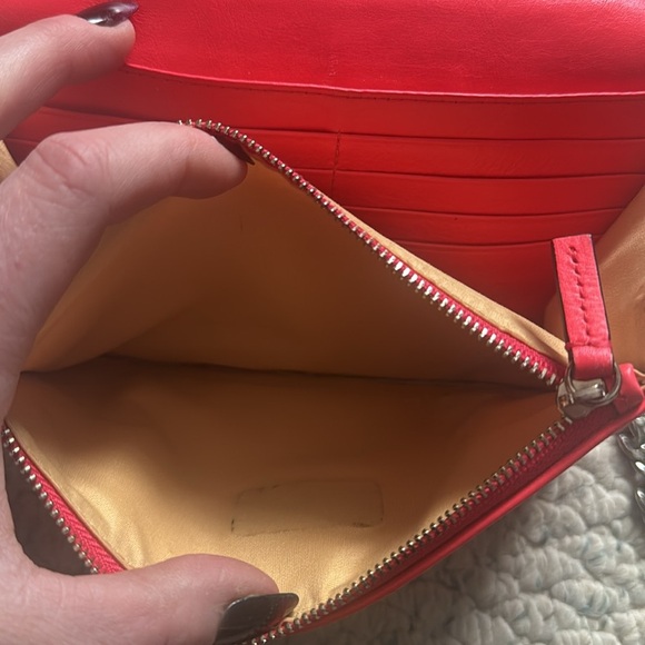 Milly Pink Leather Crossbody Clutch - Picture 8 of 12